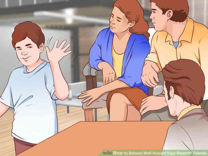 Image intitulée à Bien se Comporter Autour de Vos Amis des Parents de l